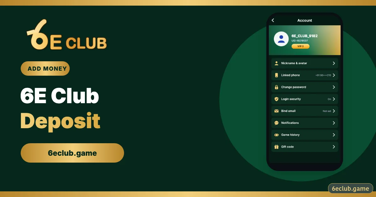 6E Club Deposit: How to Add Money Step by Step