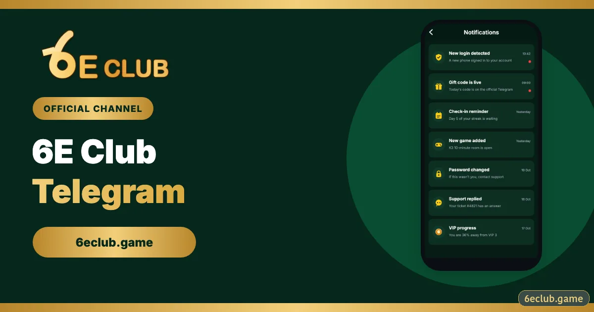 6E Club Telegram Channel (2026 Update)